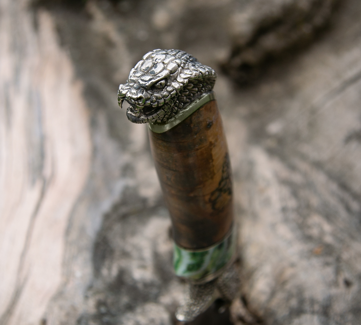 Нож Барс из дамасской стали