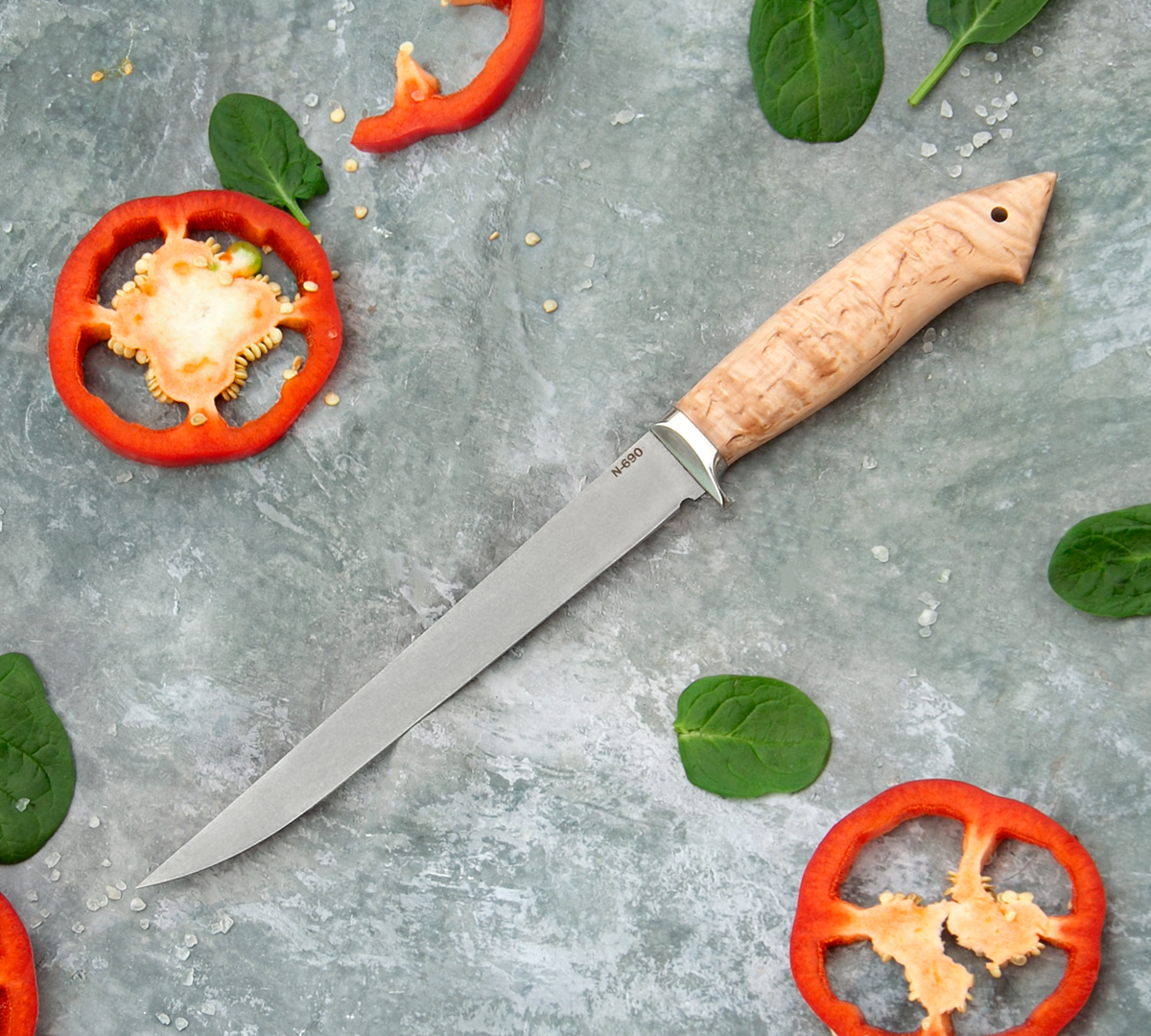 Филейный нож из стали N690