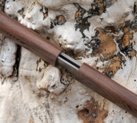 Нож с двумя клинками из булатной стали