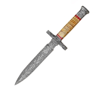 Кинжал из мозаичной дамасской стали