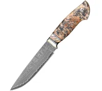 Нож Сибиряк из стали S390 в нержавеющих обкладках