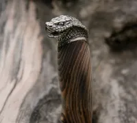 Нож Барс из дамасской стали