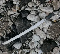 Палаш из кованой стали 95Х18