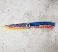 Нож Ладья из ламинированной стали