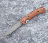 Нож Складной №1 из булатной стали