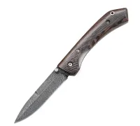 Нож Складной №3 из дамасской стали